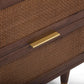 Sierra 22" Cane 2-Drawer Nightstand - Dark Brown - Image 7