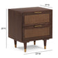 Sierra 22" Cane 2-Drawer Nightstand - Dark Brown - Image 5