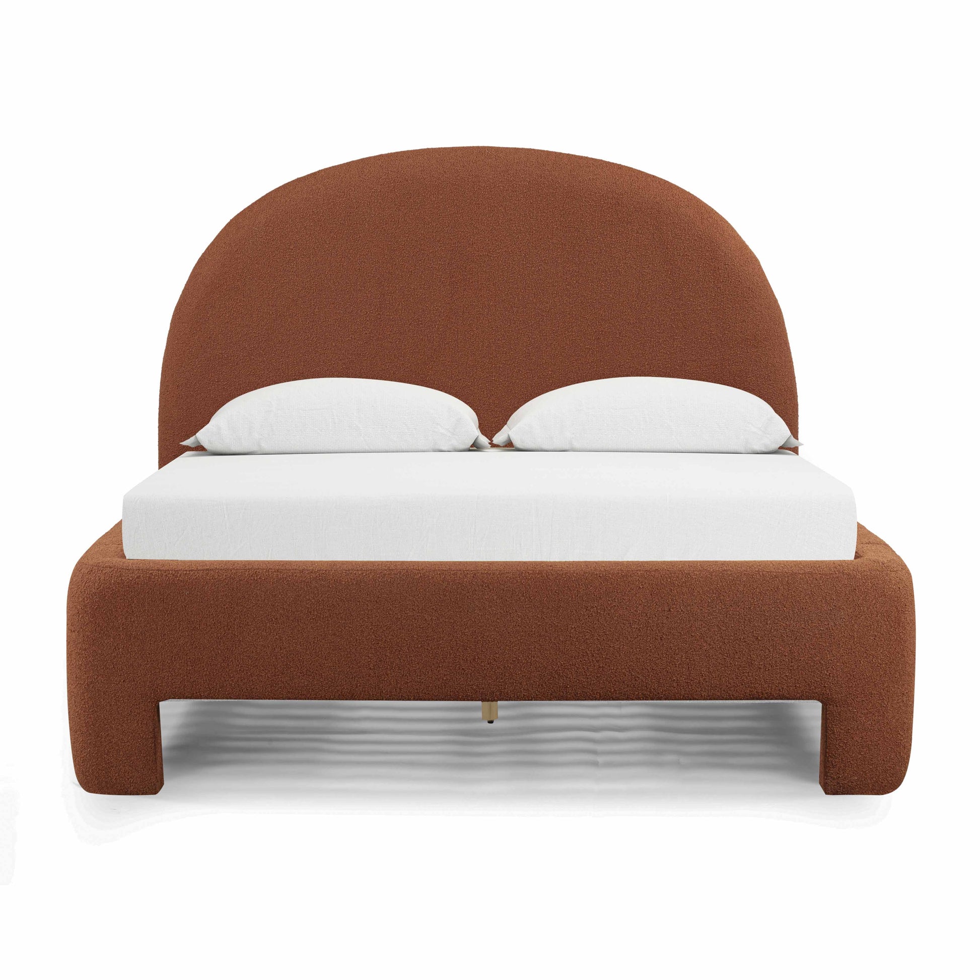 Orphea Performance Boucle Bed - Autumn Red / Queen - Image 1