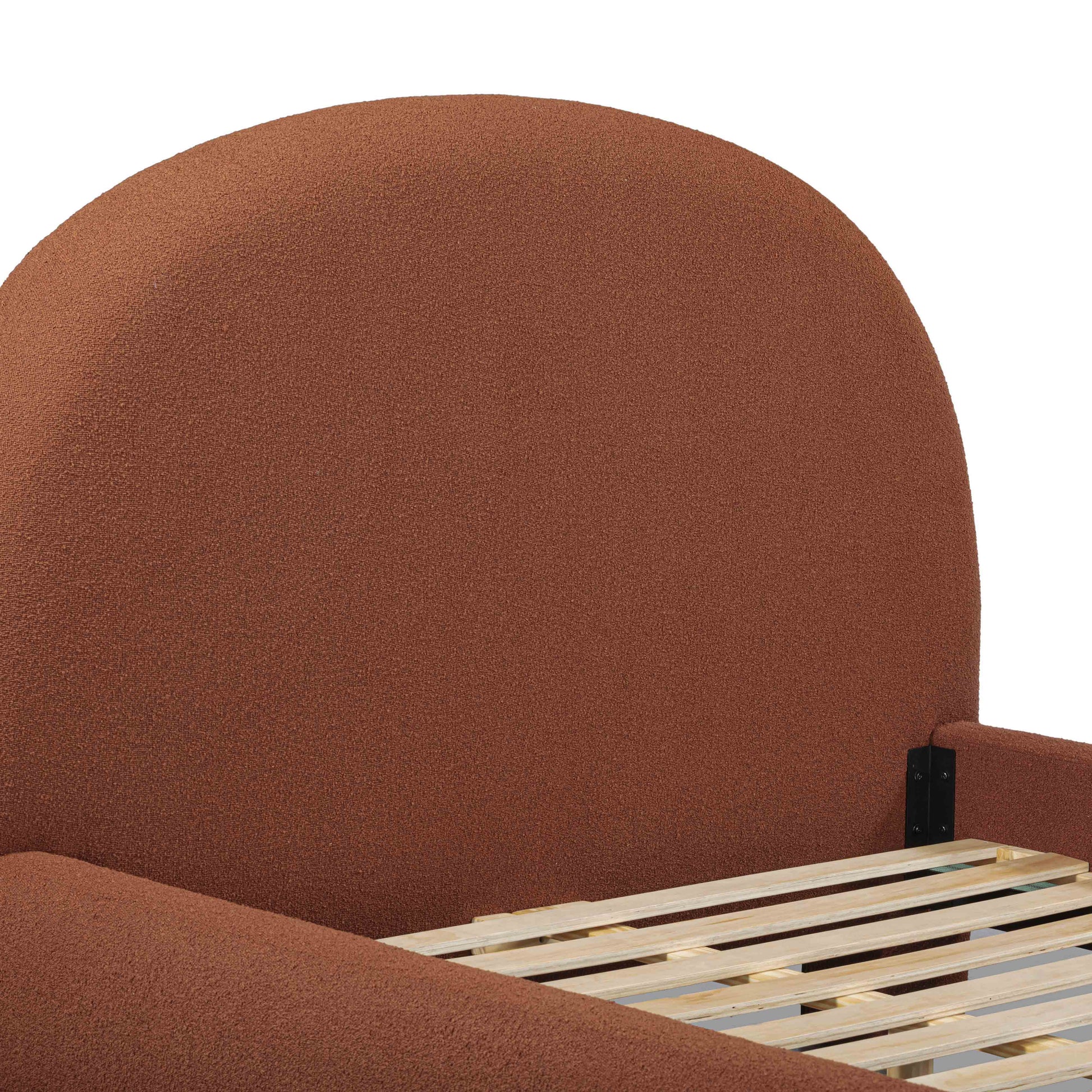 Orphea Performance Boucle Bed - Autumn Red / Queen - Image 6