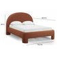 Orphea Performance Boucle Bed - Autumn Red / Queen - Image 10