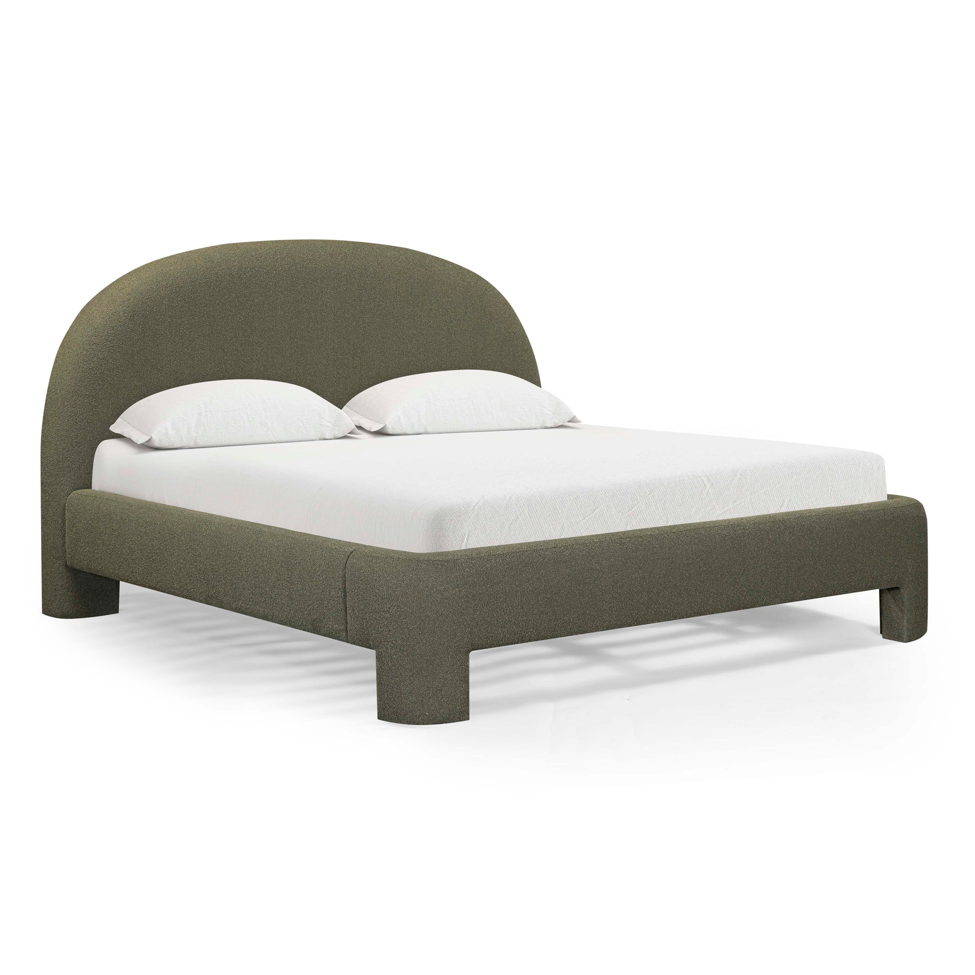 Orphea Performance Boucle Bed - Kale Green / King - Image 3