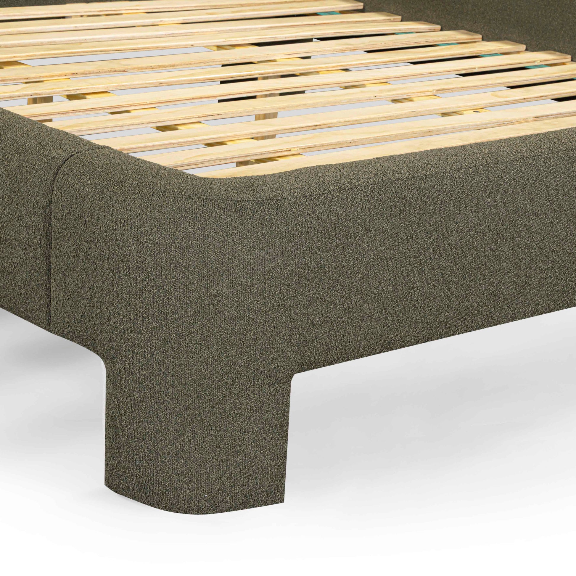 Orphea Performance Boucle Bed - Kale Green / King - Image 6
