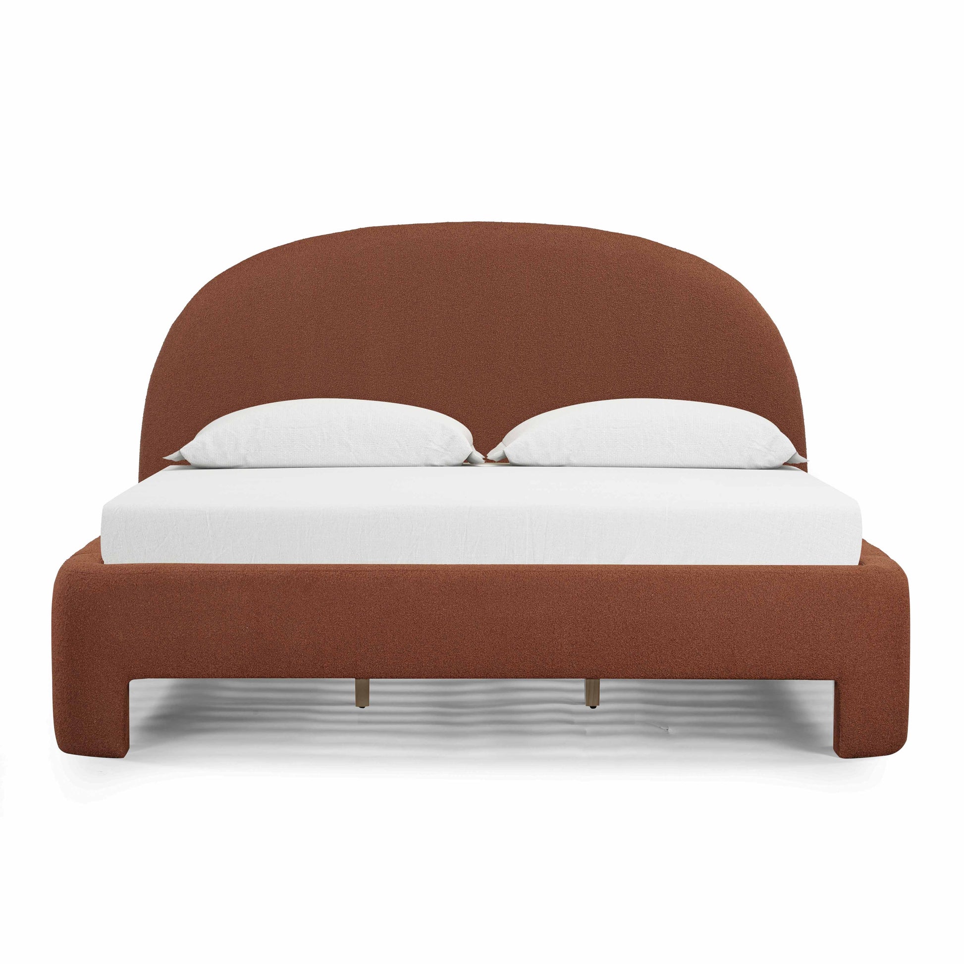 Orphea Performance Boucle Bed - Autumn Red / King - Image 1