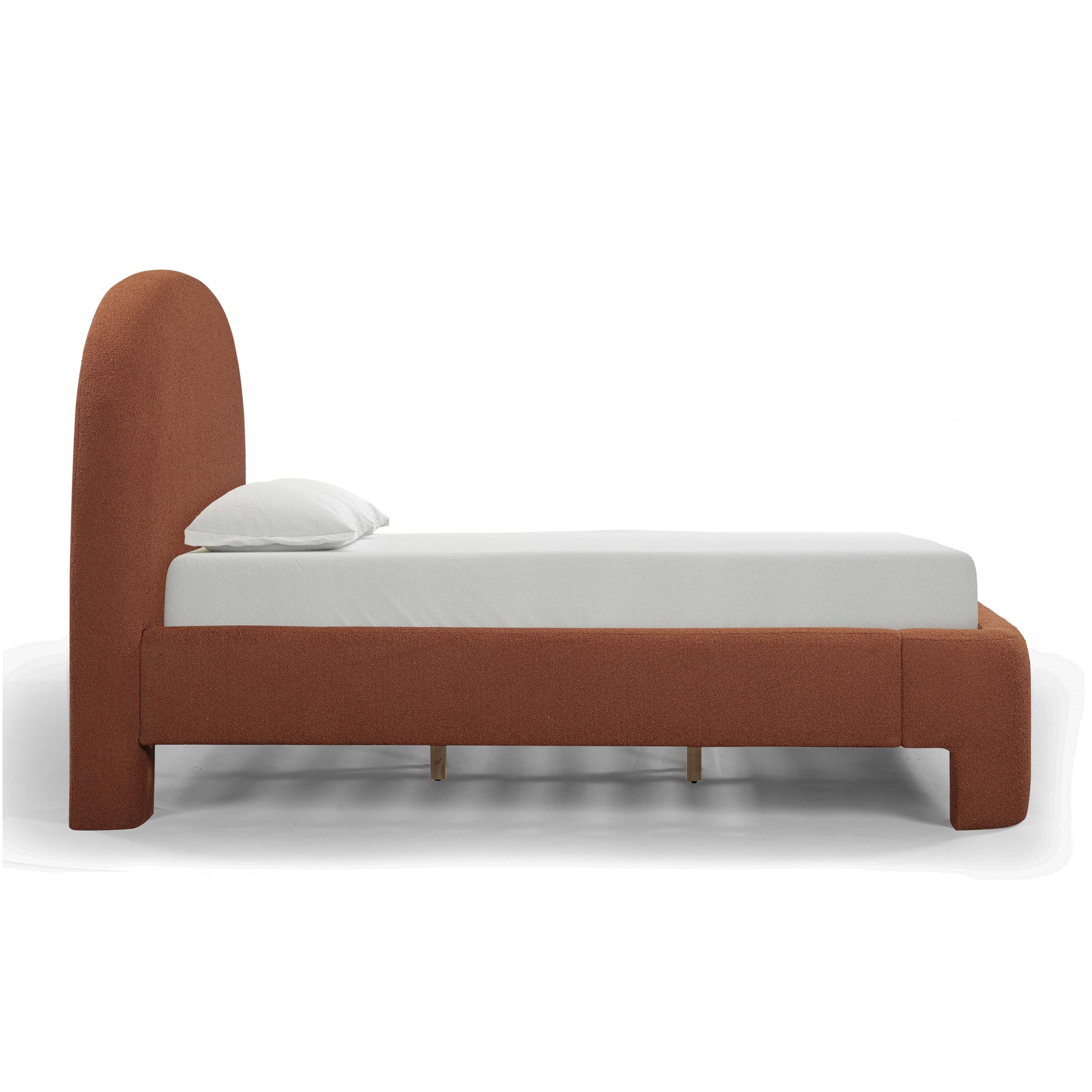 Orphea Performance Boucle Bed - Autumn Red / King - Image 4