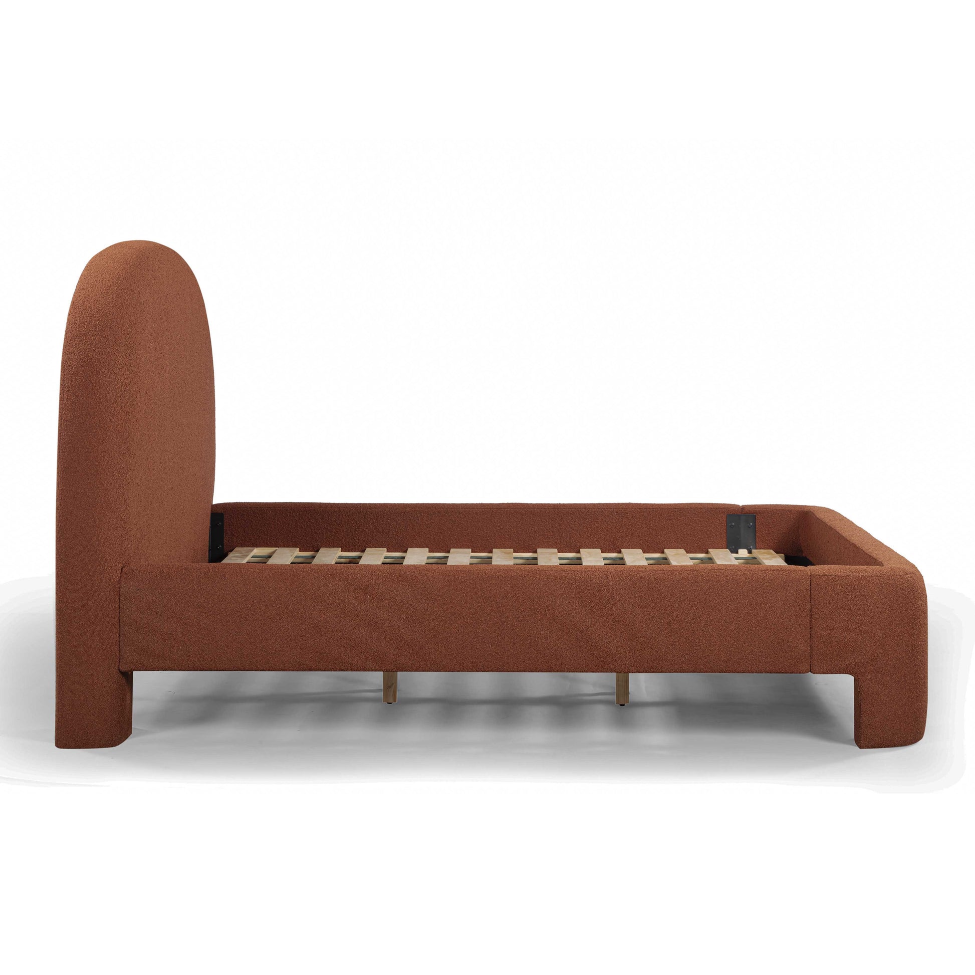 Orphea Performance Boucle Bed - Autumn Red / King - Image 9