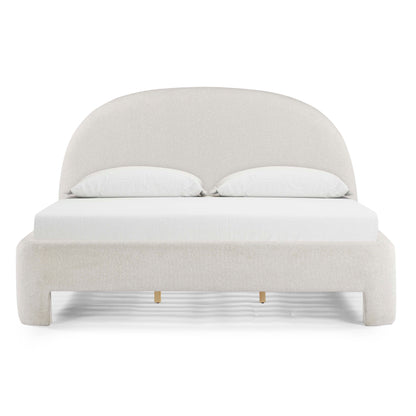 Orphea Performance Boucle Bed - Off-White / King - Image 1