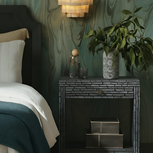 Cassis 20" Mother of Pearl 1-Drawer Nightstand - Image 2