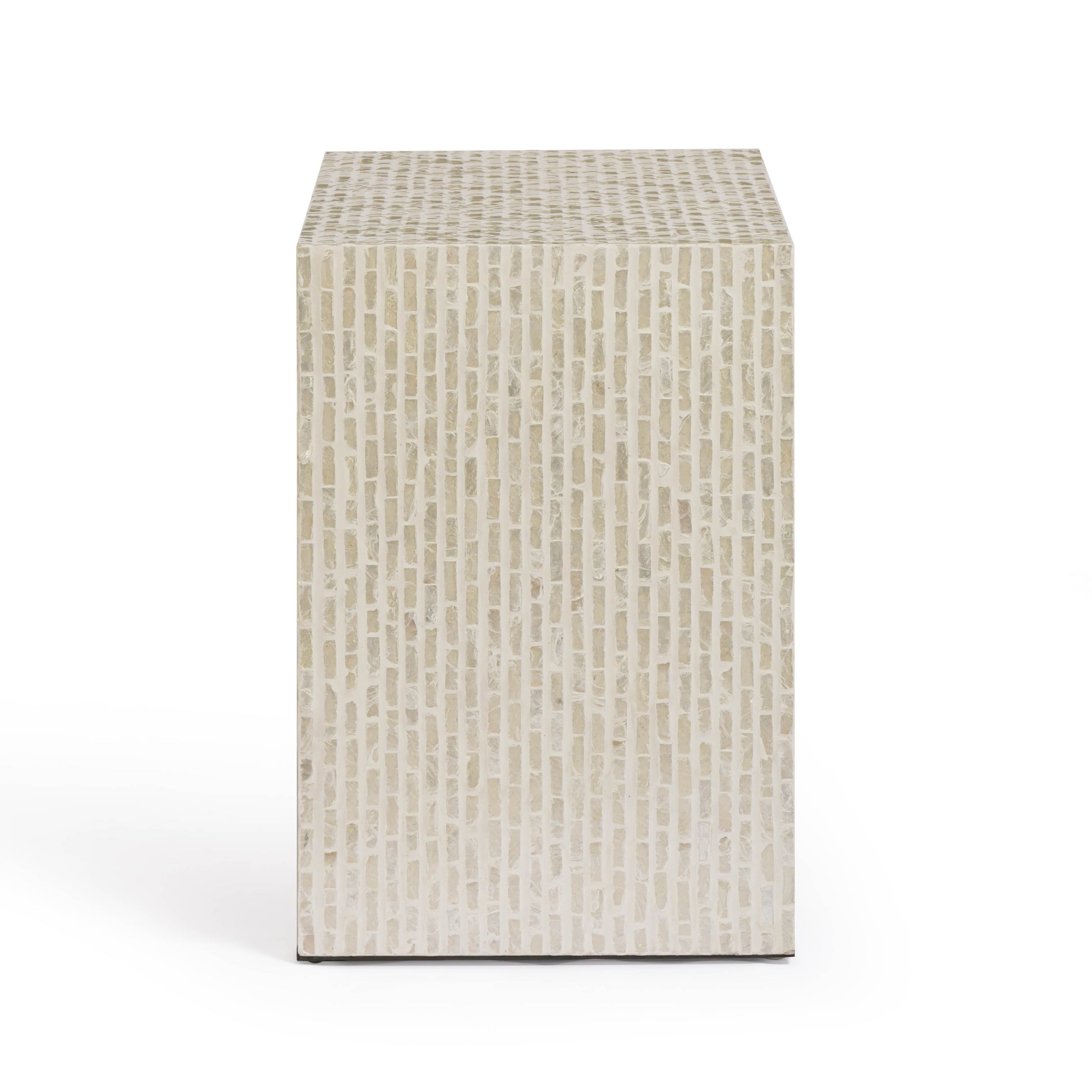 Derry 22" Capiz Shell Nightstand - Cream - Image 4