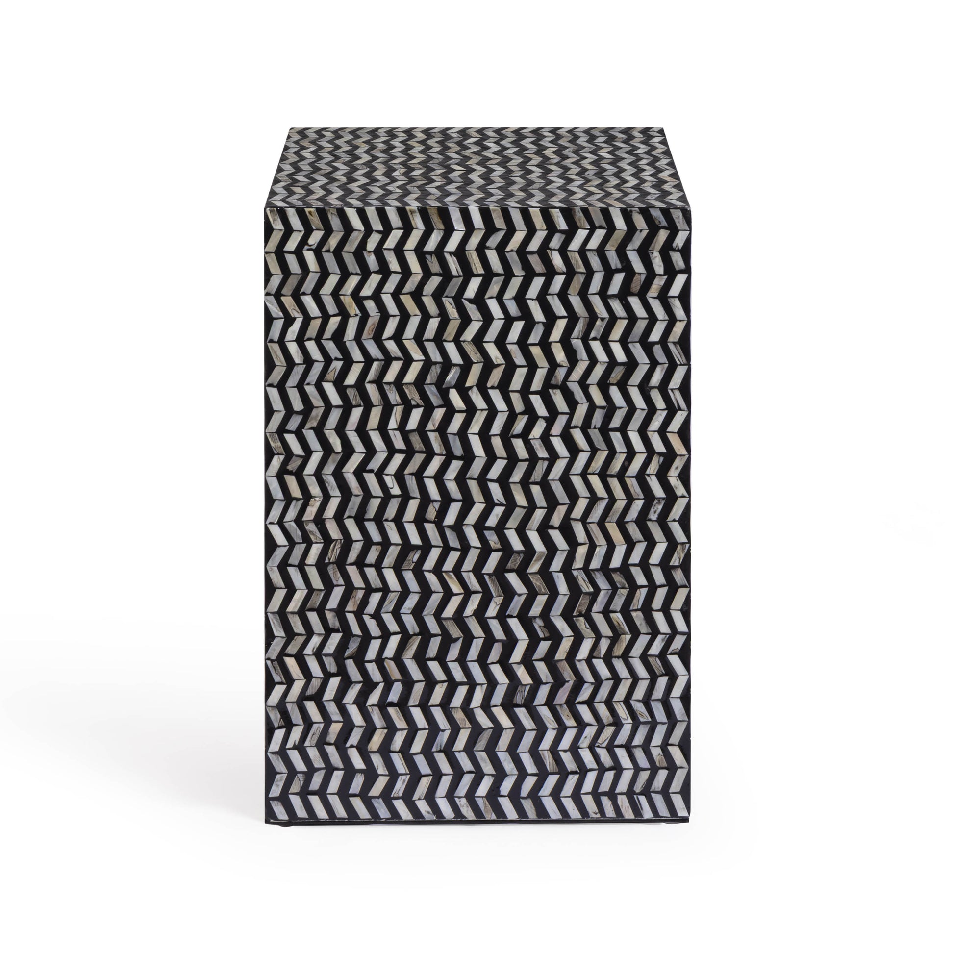 Derry 22" Capiz Shell Nightstand - Black - Image 4