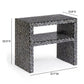 Derry 22" Capiz Shell Nightstand - Black - Image 6