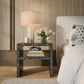 Derry 22" Capiz Shell Nightstand - Black - Image 2
