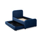 Briella Performance Velvet Trundle Bed in Twin - Navy - Image 6