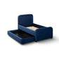Briella Performance Velvet Trundle Bed in Twin - Navy - Image 6