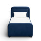 Briella Performance Velvet Trundle Bed in Twin - Navy - Image 4