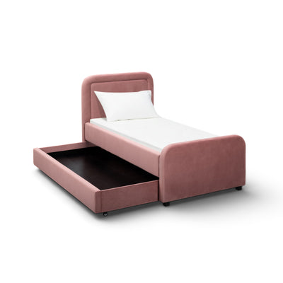 Briella Performance Velvet Trundle Bed in Twin - Image 1