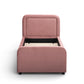 Briella Performance Velvet Trundle Bed in Twin - Salmon - Image 8