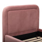 Briella Performance Velvet Trundle Bed in Twin - Salmon - Image 9