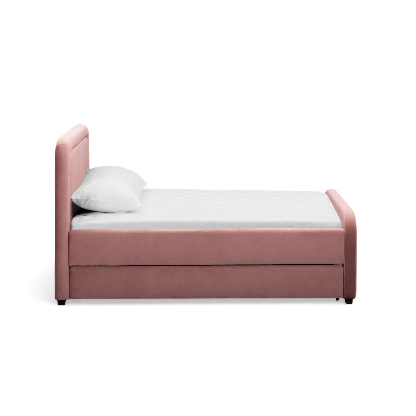 Briella Performance Velvet Trundle Bed in Twin - Salmon - Image 10