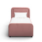 Briella Performance Velvet Trundle Bed in Twin - Salmon - Image 4