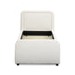 Briella Performance Velvet Trundle Bed in Twin - Cream - Image 8
