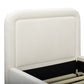 Briella Performance Velvet Trundle Bed in Twin - Cream - Image 9