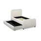 Briella Performance Velvet Trundle Bed in Twin - Cream - Image 6