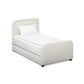 Briella Performance Velvet Trundle Bed in Twin - Cream - Image 5