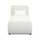 Briella Performance Velvet Trundle Bed in Twin - Cream - Image 4