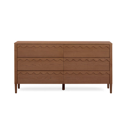 Oodle 62" 6-Drawer Dresser - Walnut - Image 1