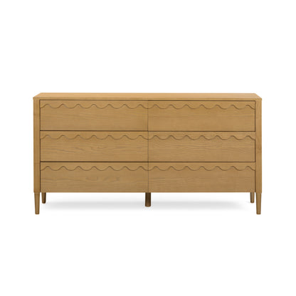 Oodle 62" 6-Drawer Dresser - Natural Ash - Image 1