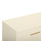 Dani 62" Cream Faux Shagreen 6-Drawer Dresser - Image 5