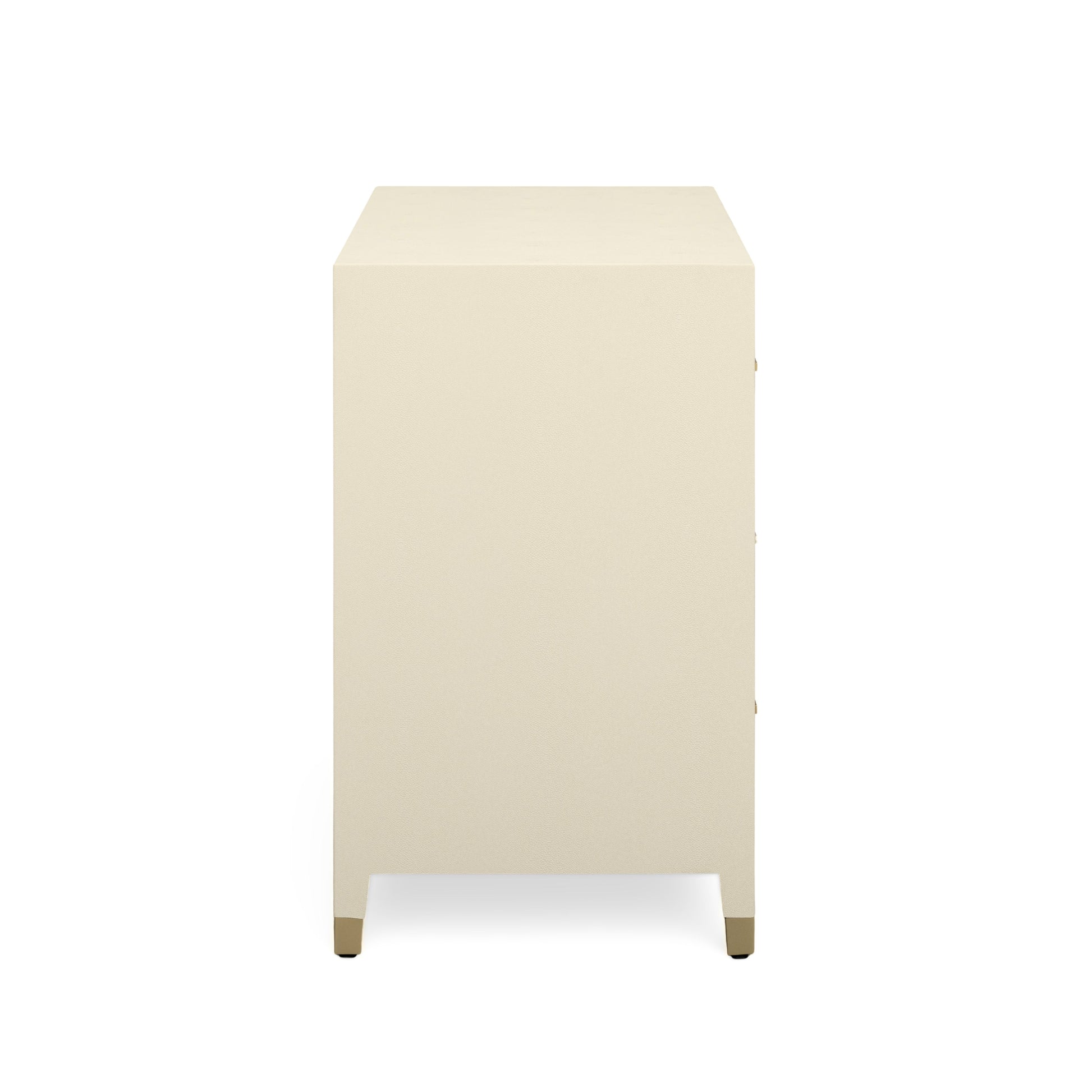 Dani 62" Cream Faux Shagreen 6-Drawer Dresser - Image 7