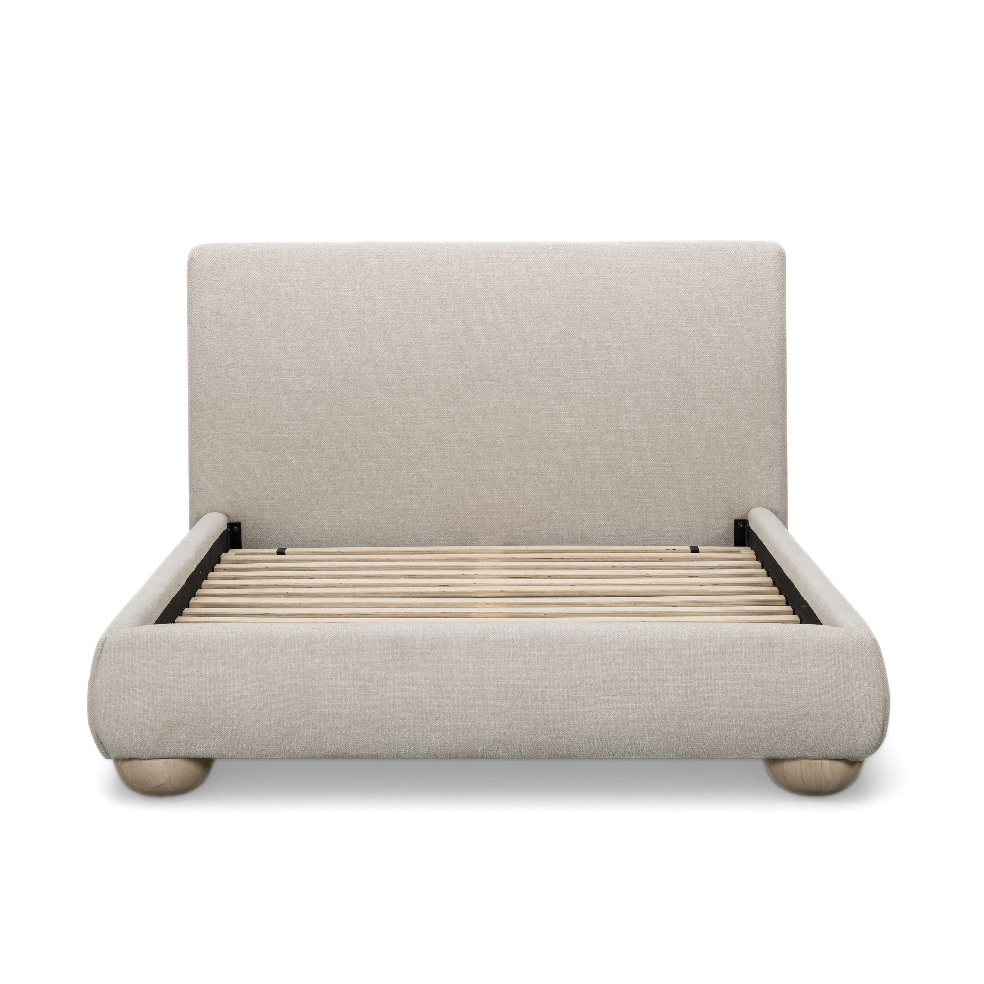 Rayne Textured Fabric Bed - Cream / Queen - Image 5