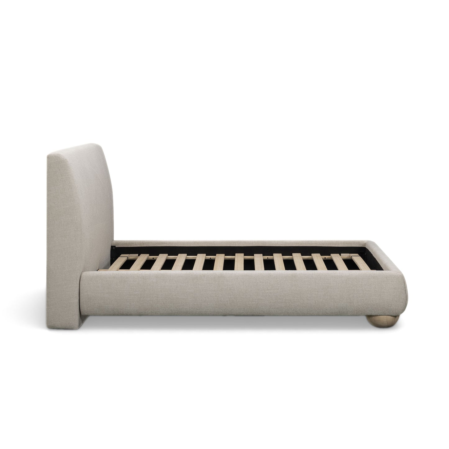 Rayne Textured Fabric Bed - Cream / Queen - Image 7