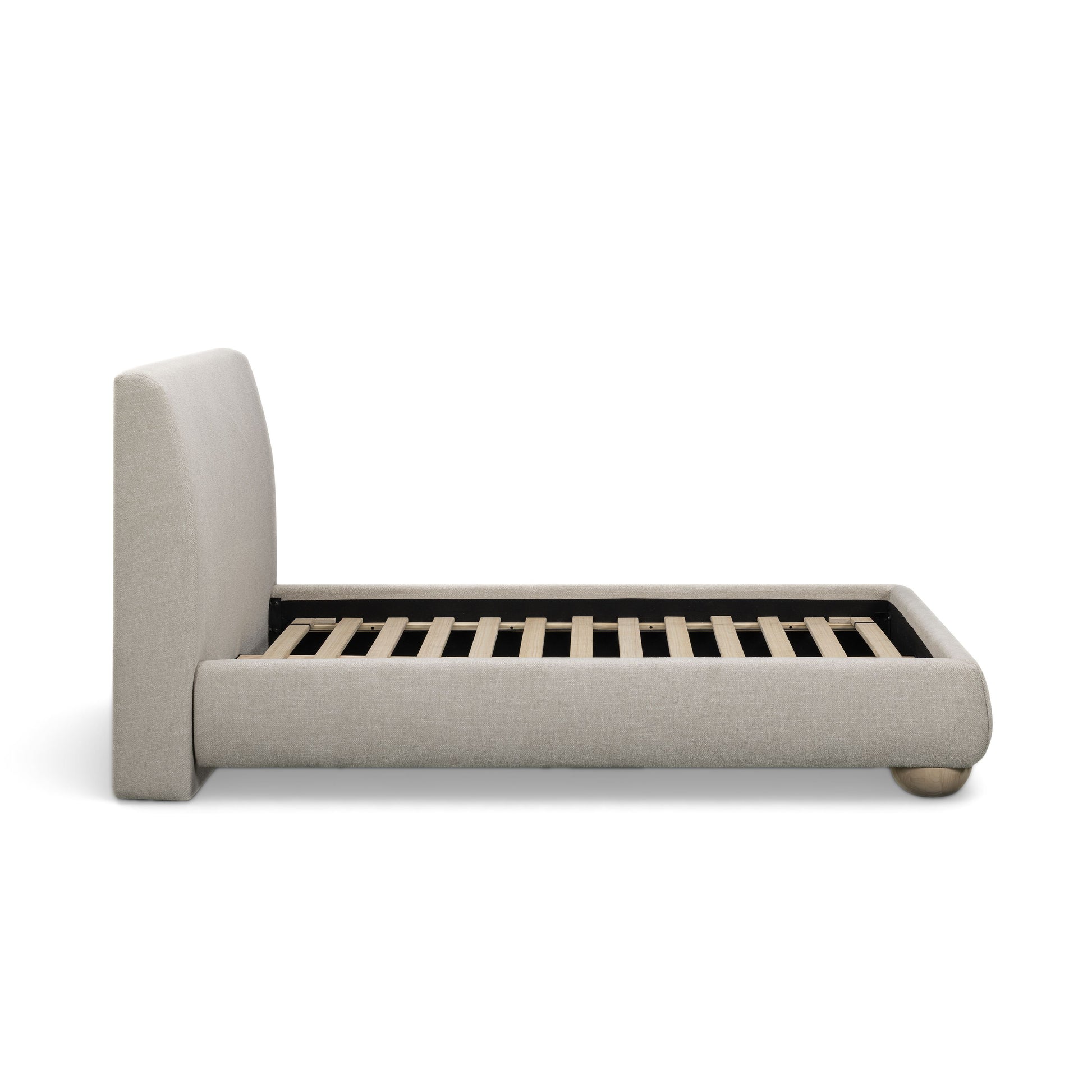 Rayne Textured Fabric Bed - Cream / Queen - Image 7