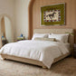 Rayne Textured Fabric Bed - Honey / Queen - Image 2