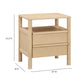 Tyra 22" Ash 2-Drawer Nightstand - Natural - Image 8
