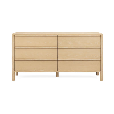 Tyra 62" Ash 6-Drawer Dresser - Image 1