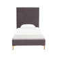 Delilah Velvet Bed - Grey / Twin - Image 2