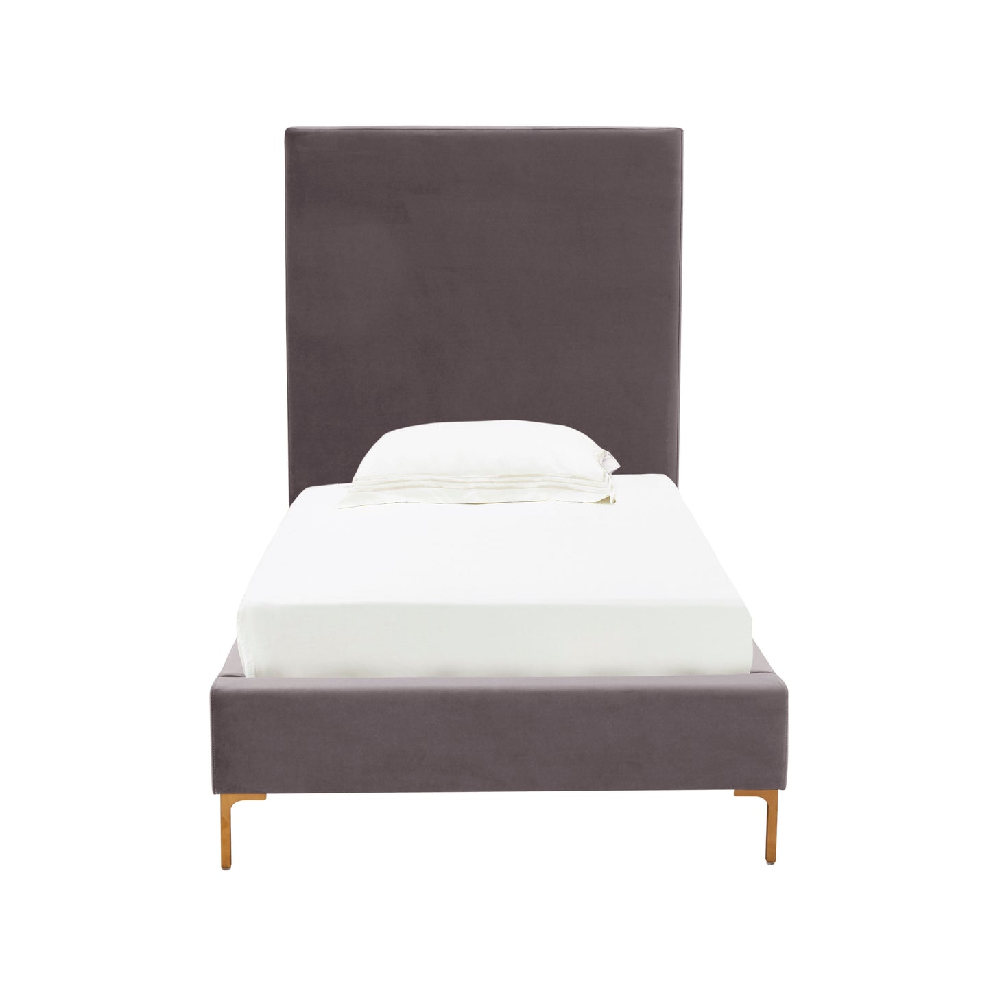 Delilah Velvet Bed - Grey / Twin - Image 2
