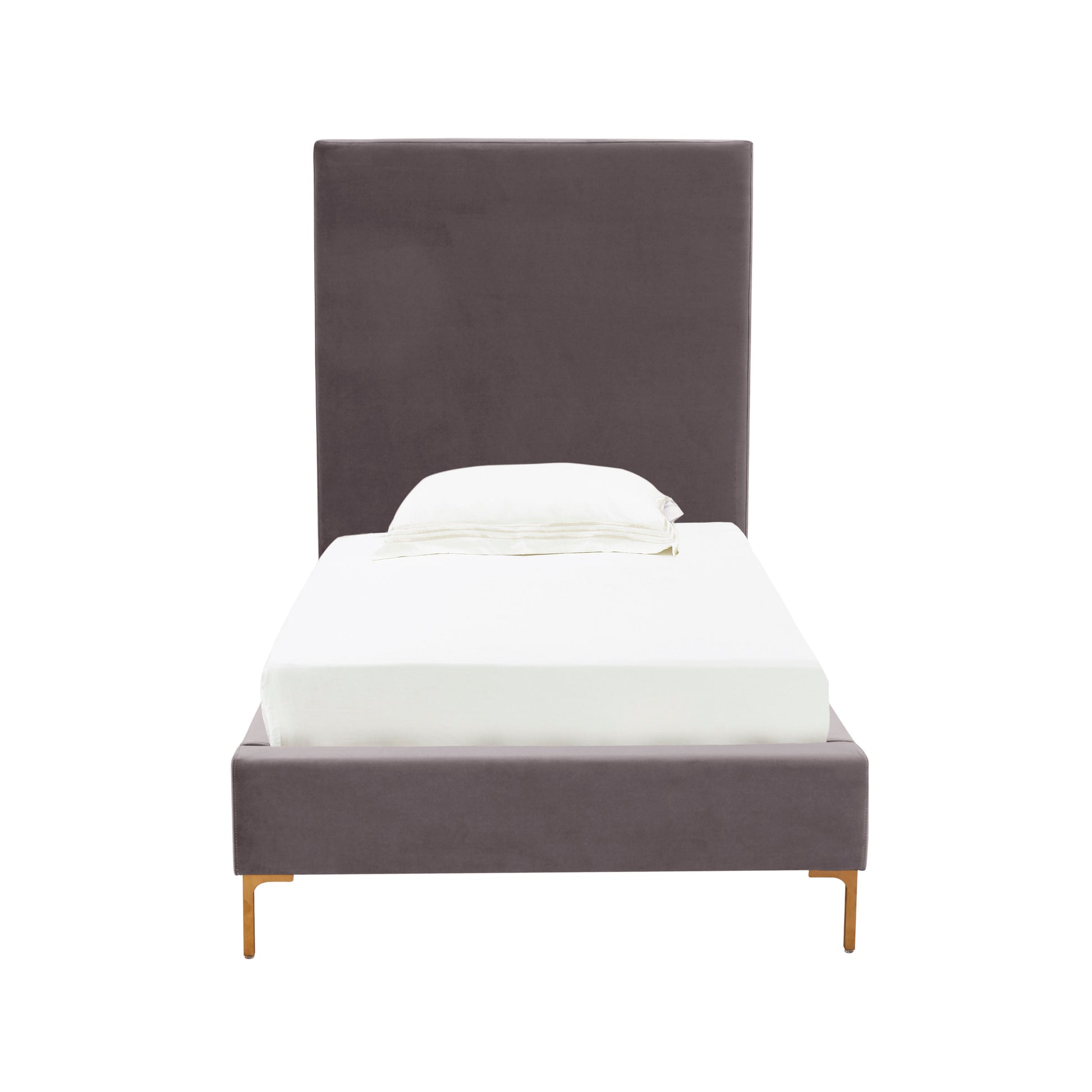 Delilah Velvet Bed - Grey / Twin - Image 2
