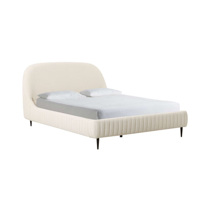 Denise Cream Boucle Bed - King - Image 1