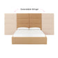 Eliana Performance Velvet Headboard Wings - Honey / Queen - Image 4