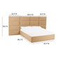 Eliana Performance Velvet Headboard Wings - Honey / Queen - Image 6