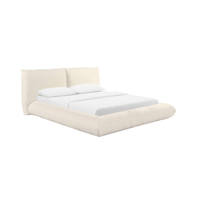 Romp Cream Upcycled Performance Linen Bed - Image 1