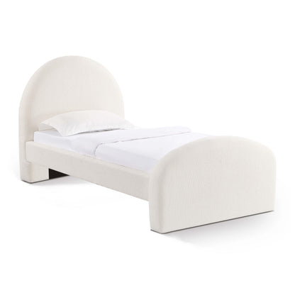 Moon Cream Performance Boucle Twin Bed - Default Title - Image 2