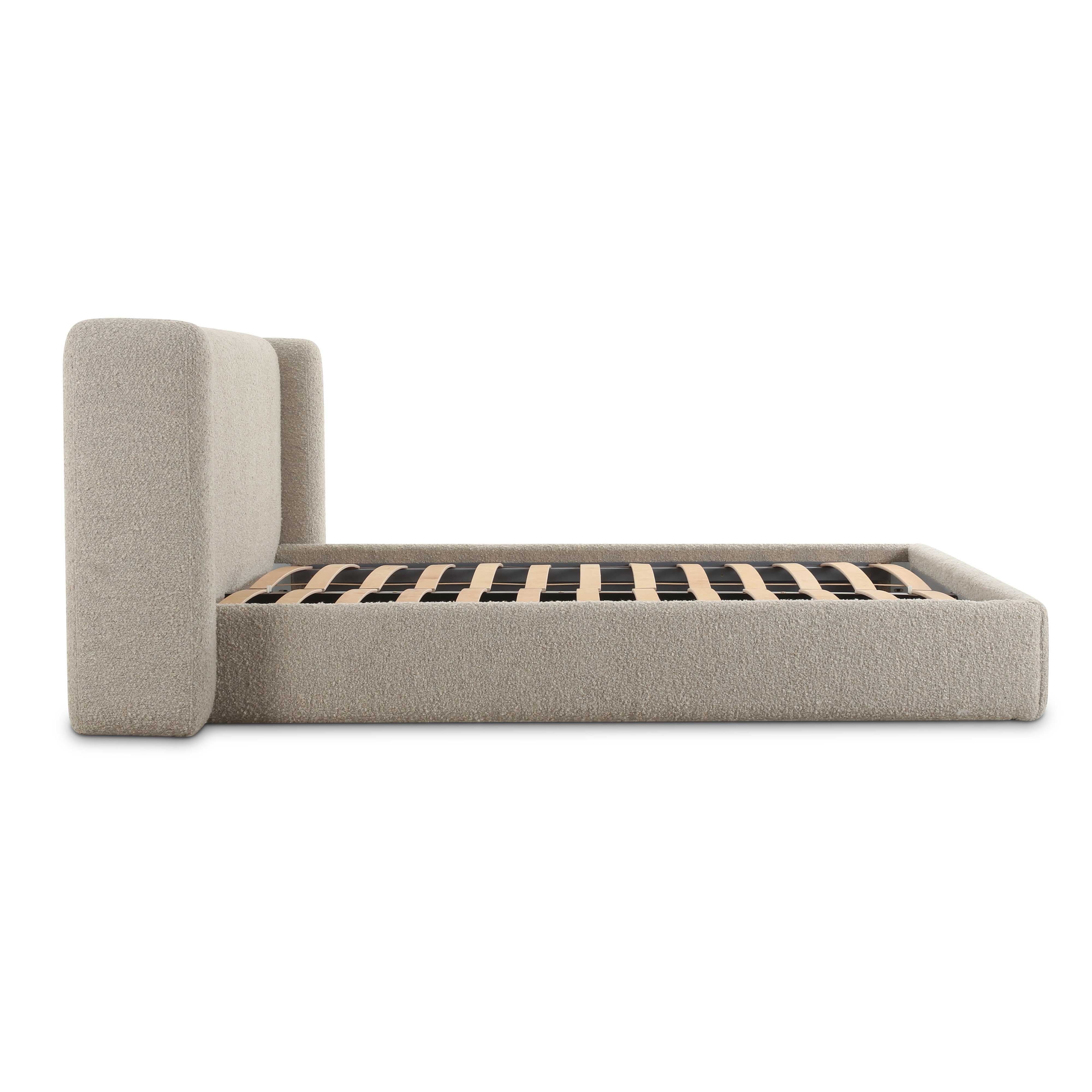 ★ept★ COURT TOFUBURGUNDY 5003279065 June King Bed - Cream