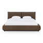 Mel Performance Faux Mohair Velvet Bed - Brown / King - Image 3