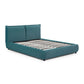 Mel Performance Faux Mohair Velvet Bed - Teal / Queen - Image 4